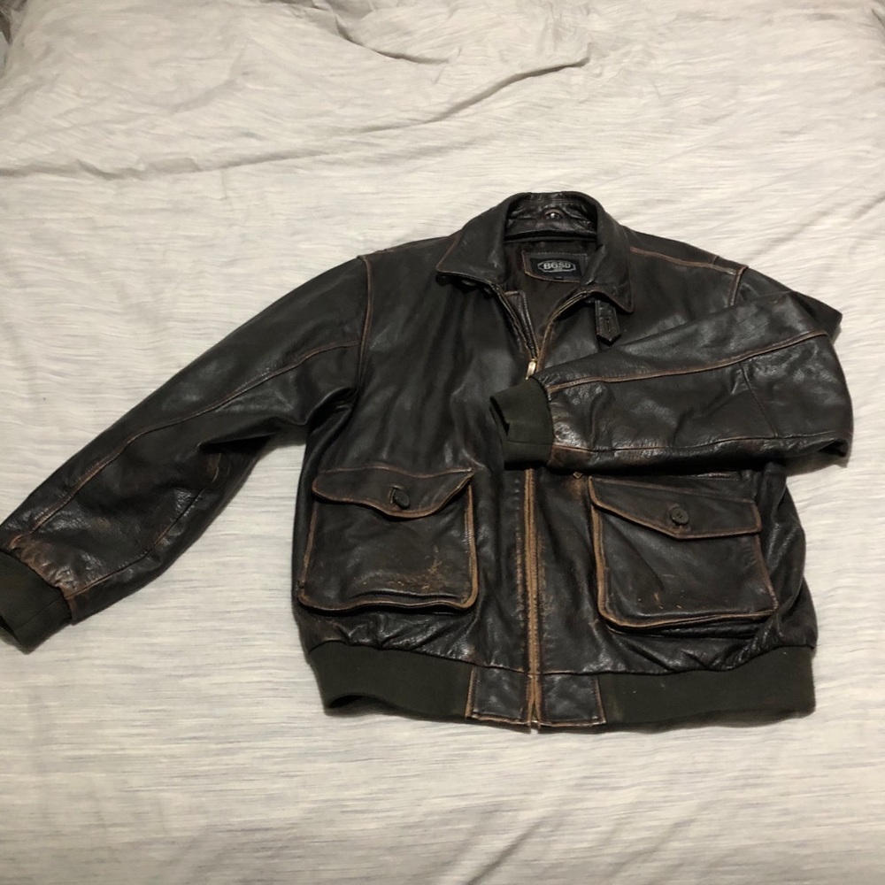 BGSD Leather Bomber